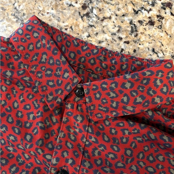 ▪️THE CAST NYC Leopard Print Dress Shirt - Picture 4 of 12